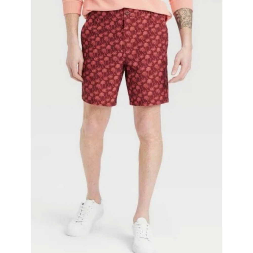 All in Motion Hybrid Swim Shorts Mens XXL Burgundy NEW